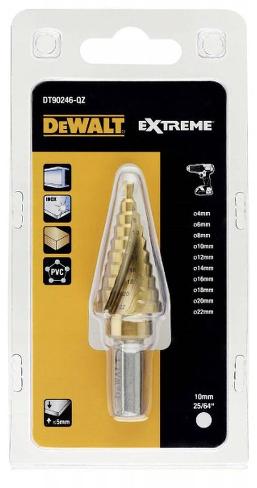 Stanley BlackDecker Meergaatse Boor 4-22mm Dw Dt90246