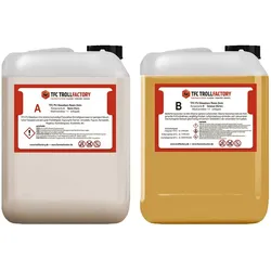 Polyment PU Giessharz Resin 2 Min. I Zweikomponenten-Giessmasse, beige I dünnflüssig