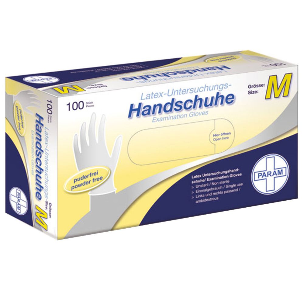 Handschuhe Einmal Latex puderfrei M 100 St