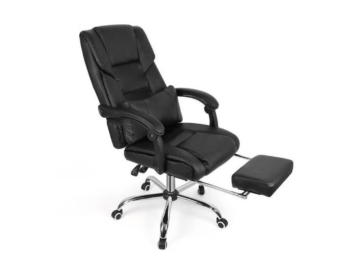 JEOBEST® Racing Chaise de Gaming Fauteuil Ergonomique de Relaxation avec Repose-Pied Pliable Siège de Bureau