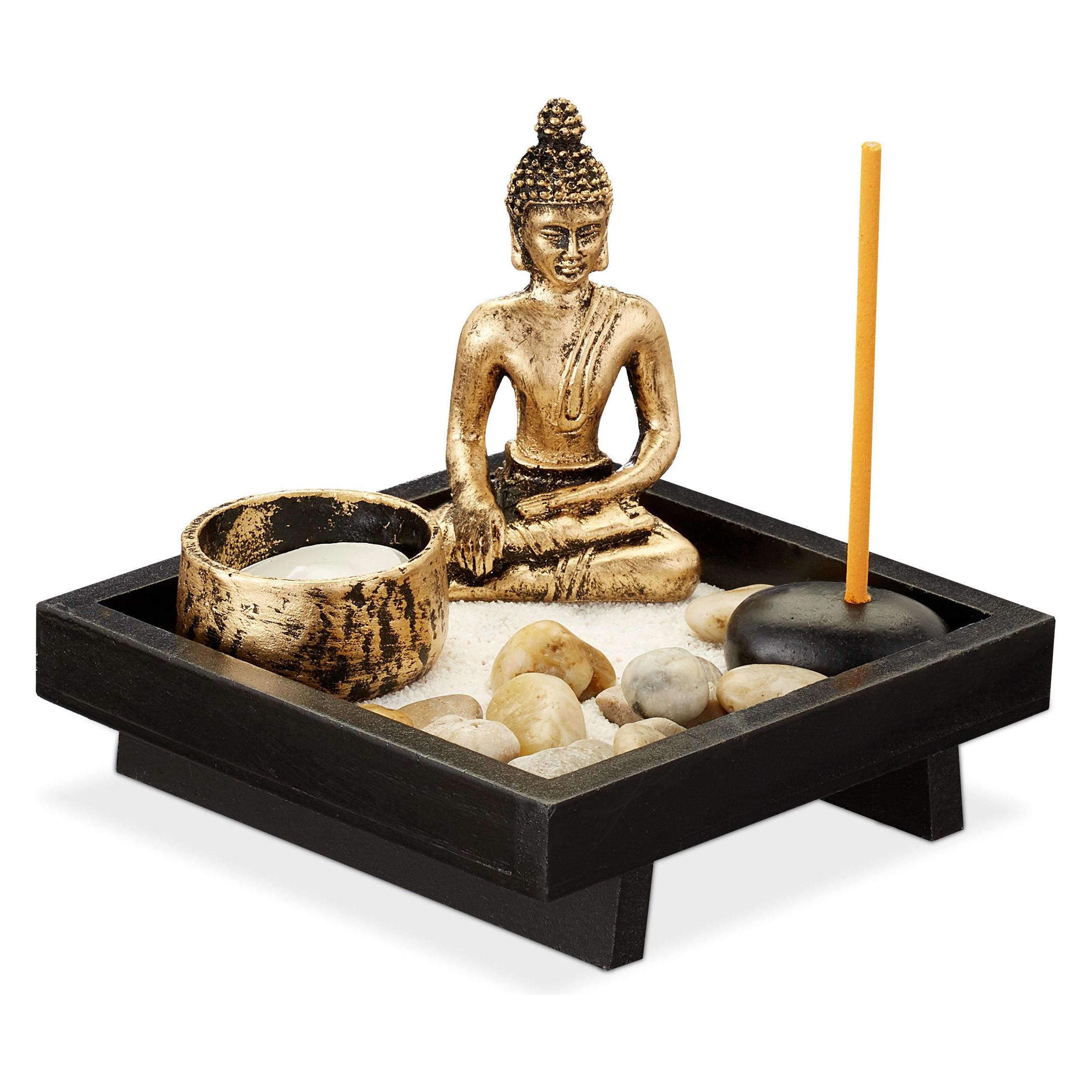 Relaxdays Gartendeko Buddha (4052025299361)