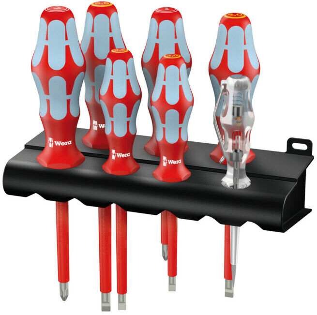 3160 i/7 Jeu de tournevis, acier inoxydable + Rack, 7 pièces ; Wera (05022728001)