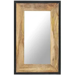 vidaXL Spiegel 80x50 cm Mango Massivholz