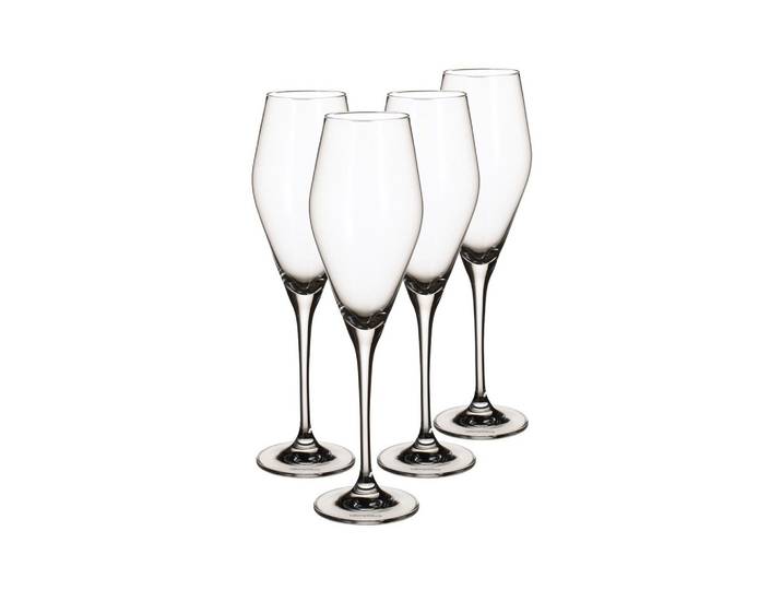 CHAMPAGNERGLÄSER La Divina transparent 260 ml 4er Set