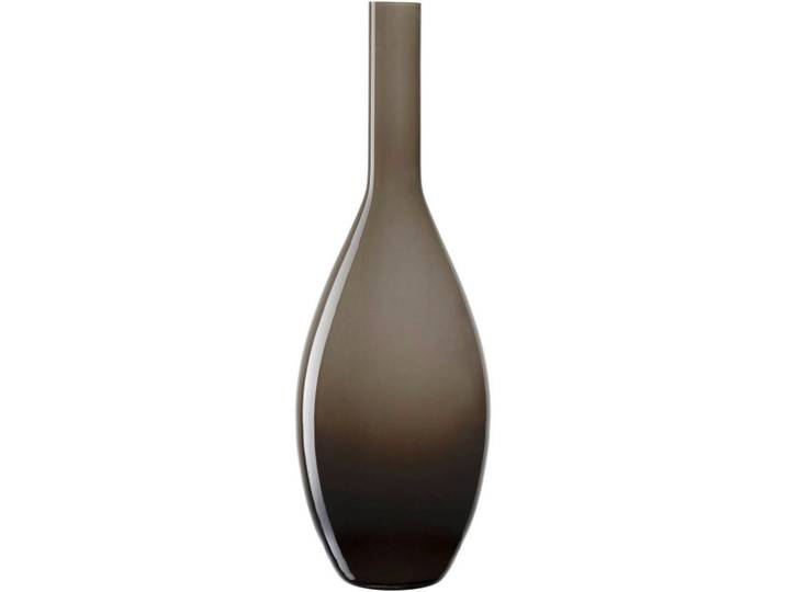 Leonardo Vase Beauty, Beigebraun, Glas, bauchig, 17.5x50x17.5 cm, handgemacht, Dekoration, Vasen, Glasvasen