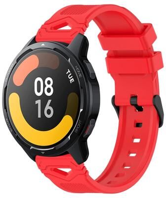 Everyday Crate Xiaomi Watch 22mm Silicone Watch Band Soft Dotted Quick Release Replacement Strap red