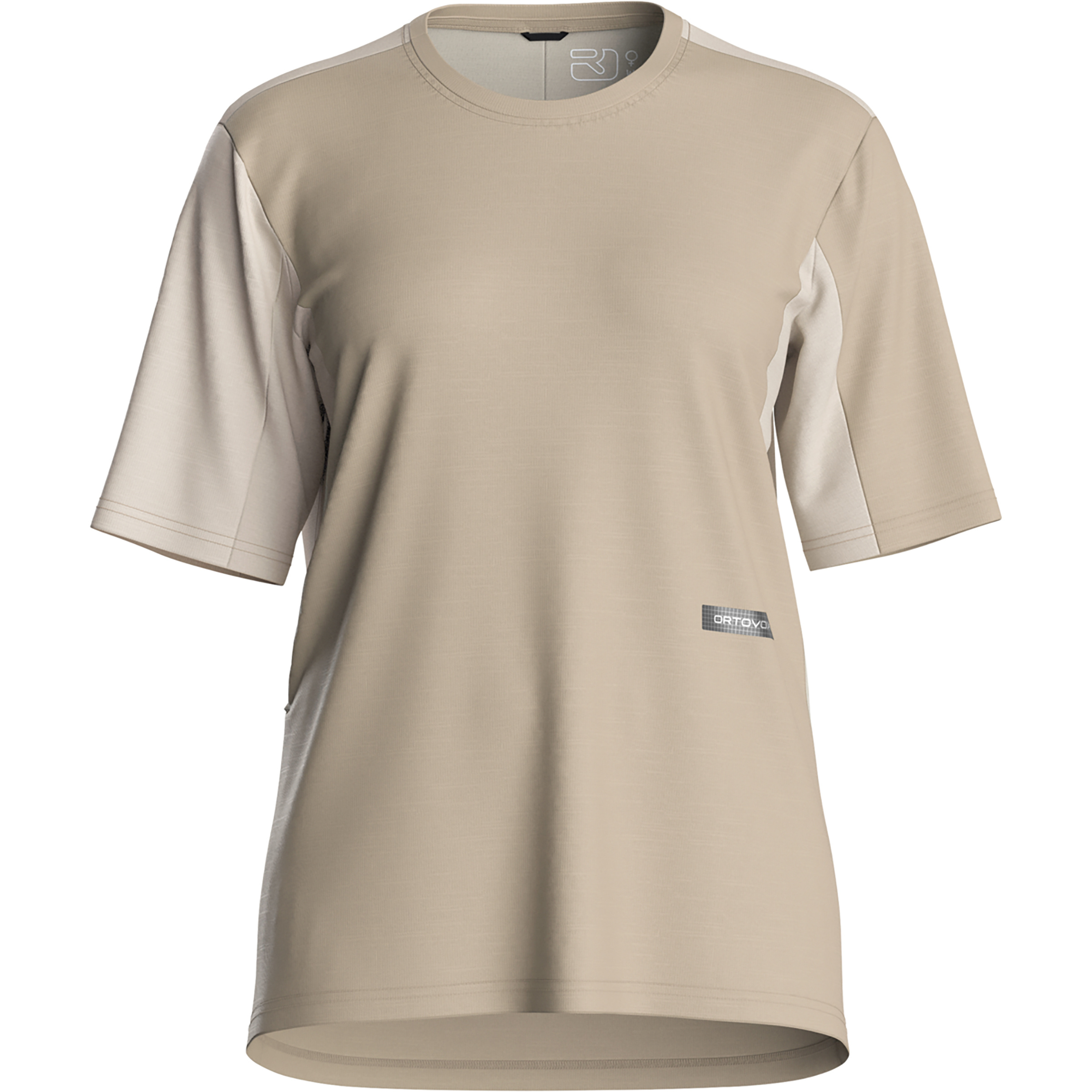 Ortovox Sequence Free Damen T-Shirts beige Größe XS Mountainbike Hautfreundlich Merinowolle | Lyocell (Tencel)