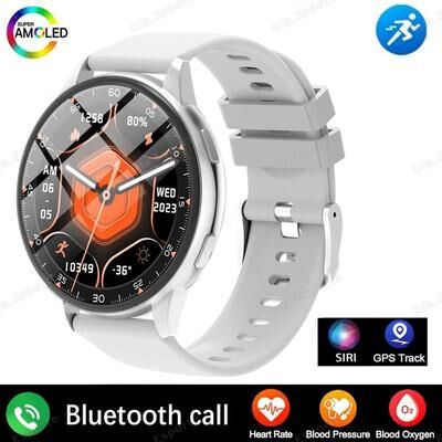 Uplift Treasures Bluetooth Calling Smart Watch Heart Rate Health Sport Tracker silver