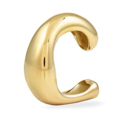 Ohrklemme COPENHAGEN STUDIOS "Schmuck Geschenk Edelstahl Ohrring Organics", gold (gelbgoldfarben), Ohrringe, Damen, Edelstahl
