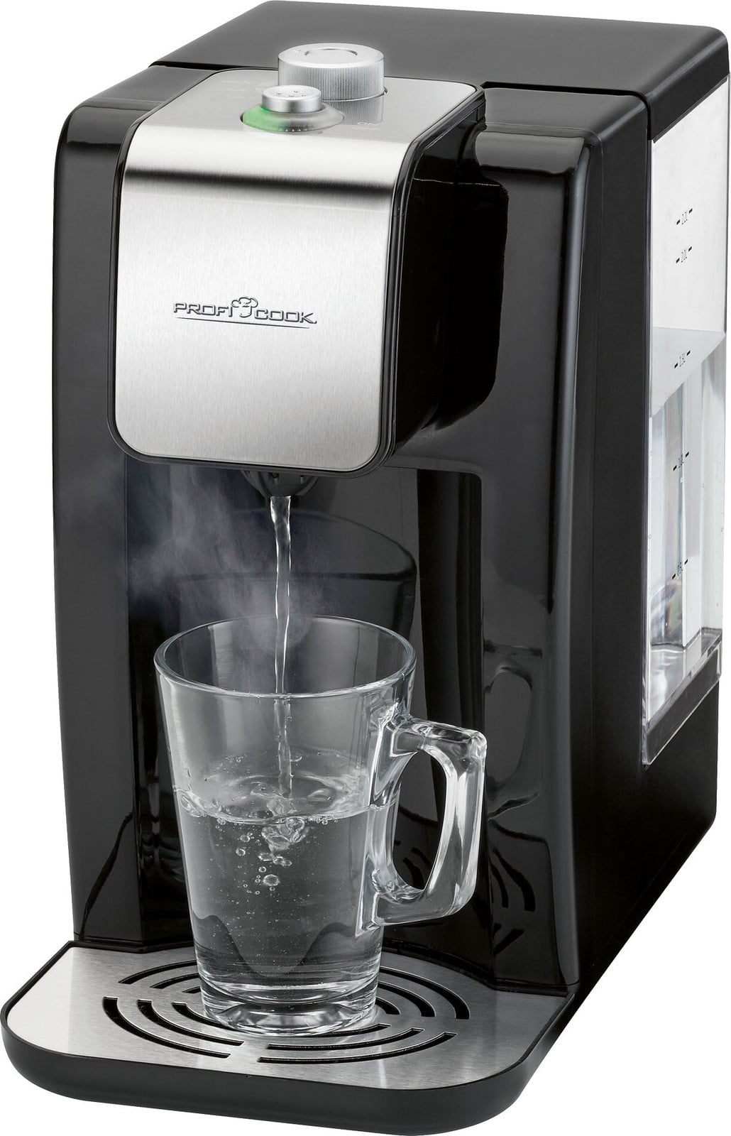 ProfiCook warmwaterdispenser PC-HWS 1168 met 2,2 liter inhoud en instelbare temperatuur van 45°C tot 100°C