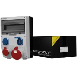Stromverteiler TD 1x63A 1x16A 2x230V franz/belg System Doktorvolt DV-2442-F