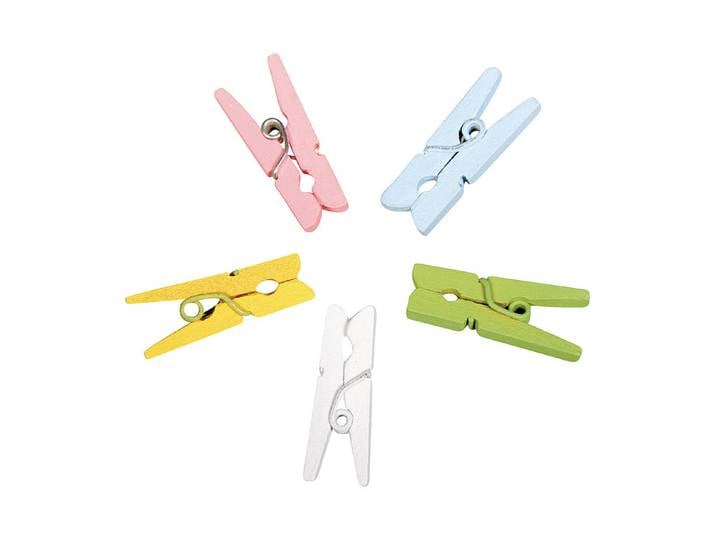 Rayher Mini-Holzklammern 2.5 × 0.8 cm 20 Stück