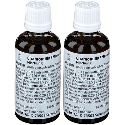 Chamomilla/Malachit comp.Mischung 2x 2x50 ml Mischung