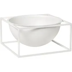 Centerpiece Schüssel L weiß auf Ständer