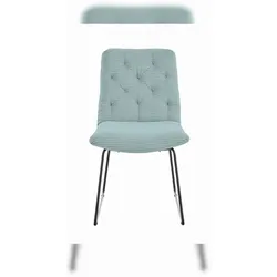 KAWOLA Stuhl CHARME Esszimmerstuhl Cord hellblau