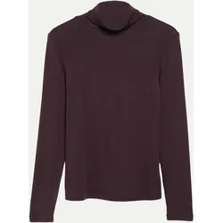Feiner Rollkragenpullover Braun 42