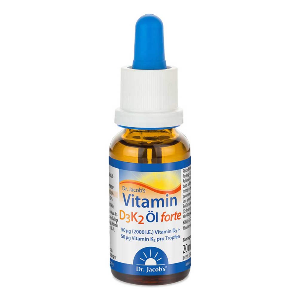 Dr. Jacob's Medical GmbH Dr. Jacob's Vitamin D3K2 Öl forte 2000 IE D3+K2 hochdosiert 13978701