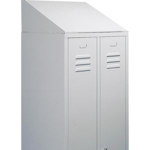 G-Office Schrägdach WRR.80, Metall, für Spind mit 80cm Breite, lichtgrau