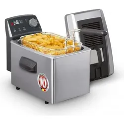 Fritel Turbo SF4170 Friteuse, Fritteuse, Schwarz, Silber
