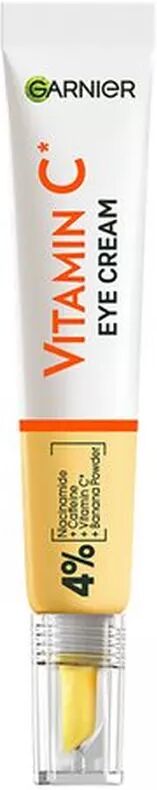 Garnier - SkinActive Vitamin C Glow Booster Anti-Müdigkeits Augencreme mit 4% Niacinamid + Koffein + Vitamin C + Bananenpuder,  VitaminCBrightEyeCream, 15 ml