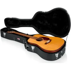 Gator GWE-DREAD 12 12 String Dreadnought Wood Case (Gitarre), Instrumententasche + Koffer, Schwarz