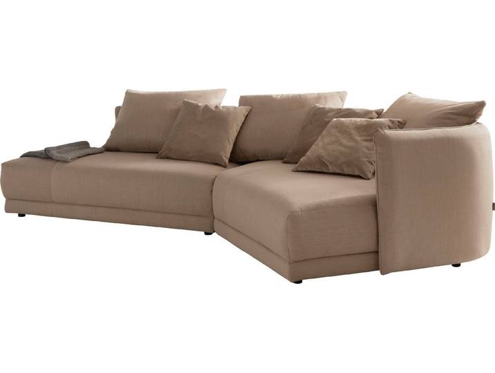 designwerk Ecksofa New York L-Form, anmutendes Designsofa, mit moderner R&ung im Rücken