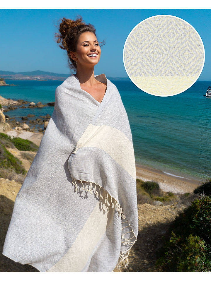 Samimi Hamamtuch in Grau - (L)180 x (B)100 cm - onesize