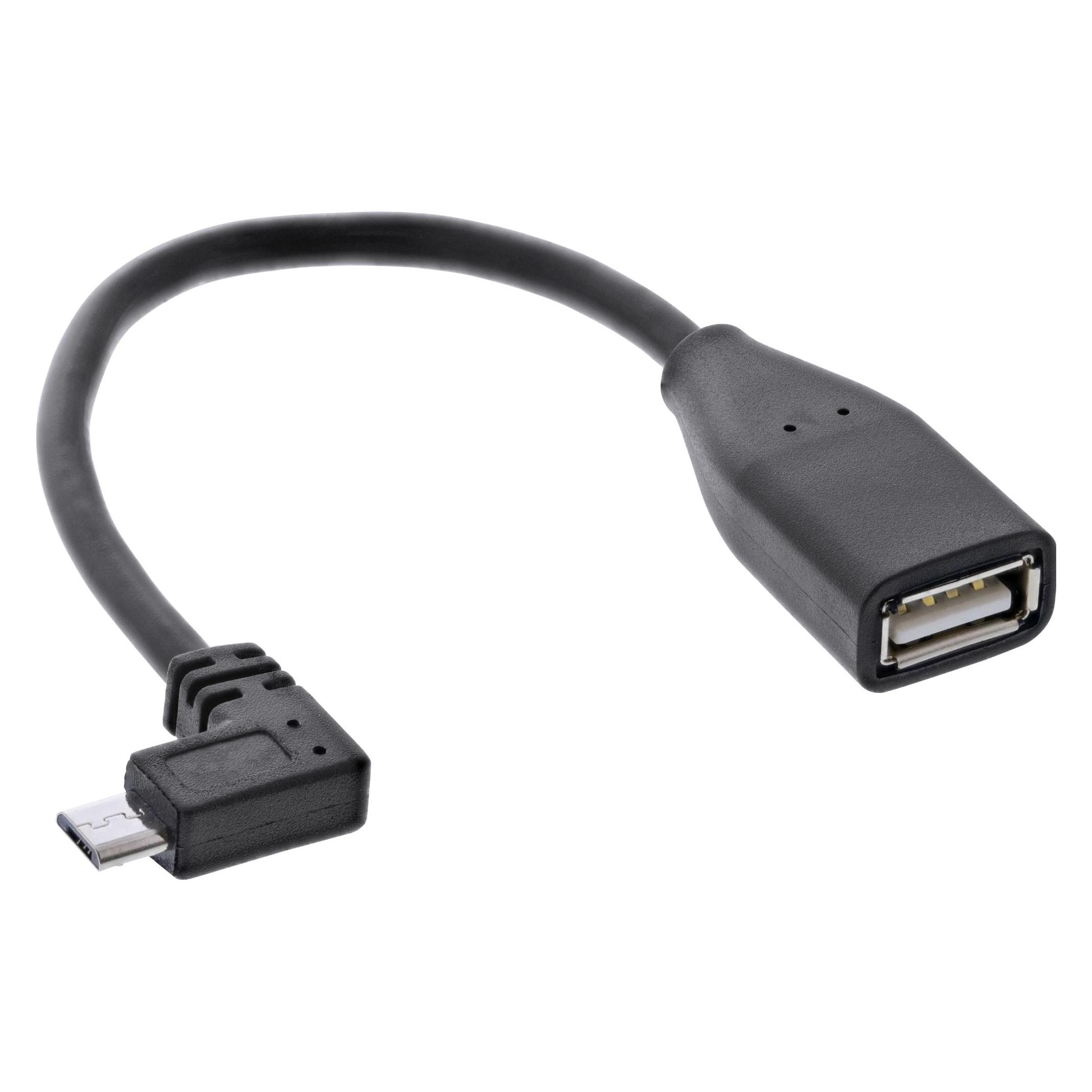 InLine Micro-USB OTG Adapterkabel (0.15 m, USB 2.0) (31606W)