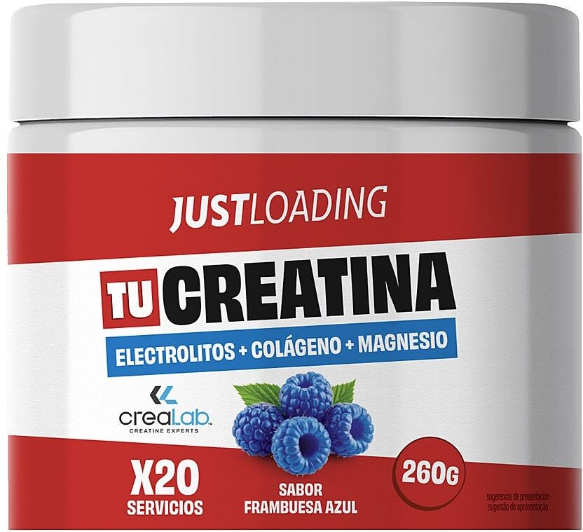 JUSTLOADING Creatina Sabor Frambuesa Azul