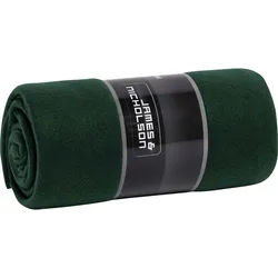 James & Nicholson Fleece Decke JN1901 dark green/natural one size