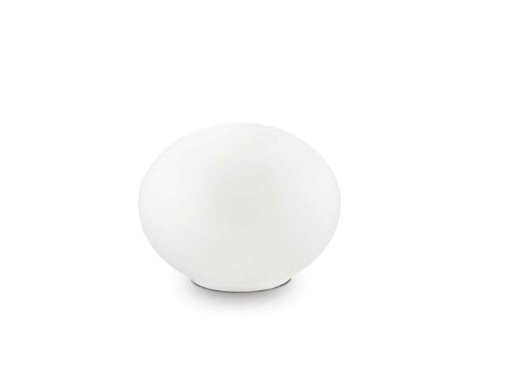 Lampe de chevet en verre soufflé blanc