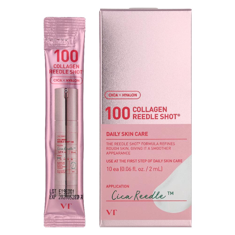 VT Cosmetics 100 Collagen Reedle Shot 2ml X 10 Pieces (0000102818)