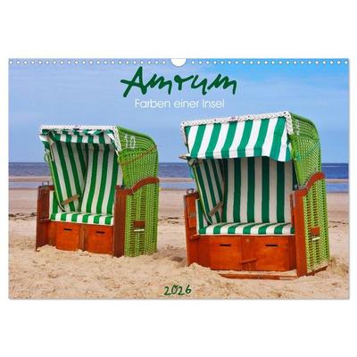 Amrum - Farben einer Insel (Wandkalender 2026 DIN A3 quer), CALVENDO Monatskalender