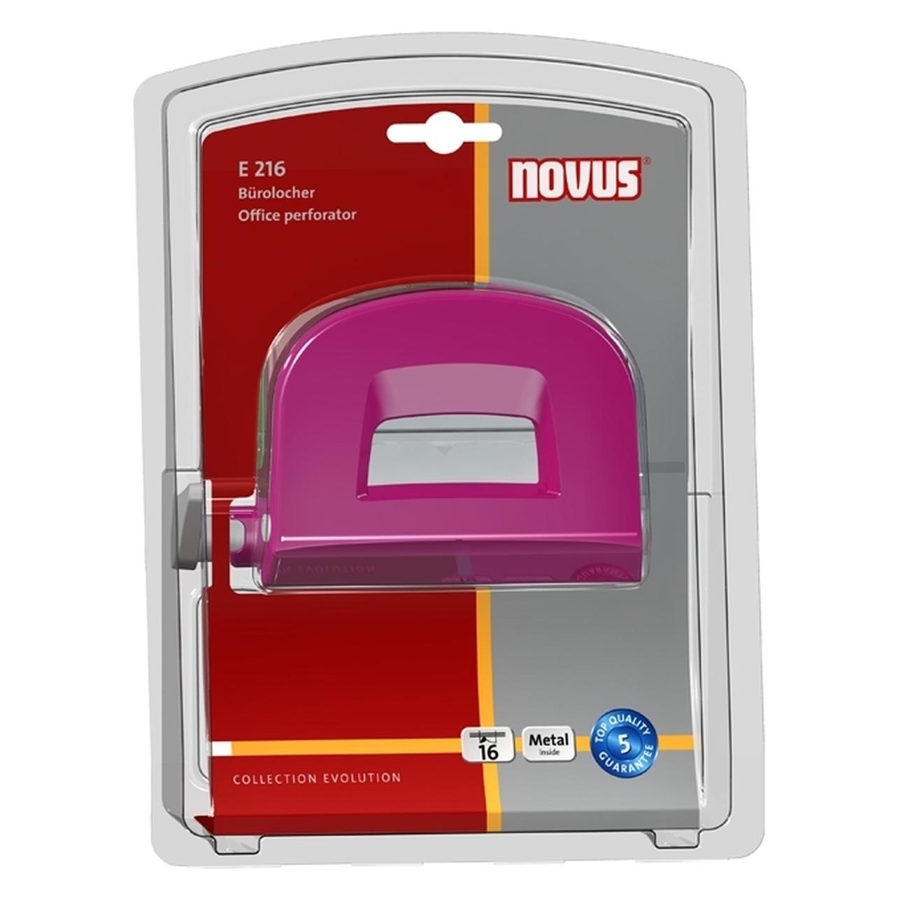 Novus Locher E216 pink im Blister (E216 025-0586)