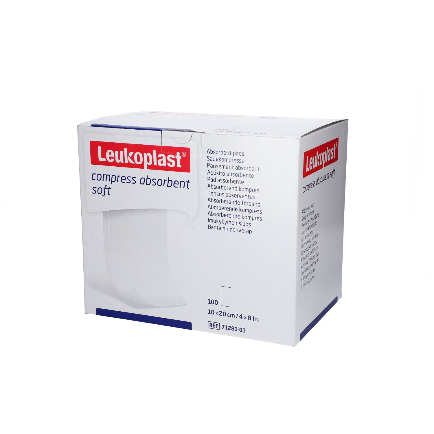 Leukoplast compress absorbent soft unste.10x20cm 100 St Kompressen