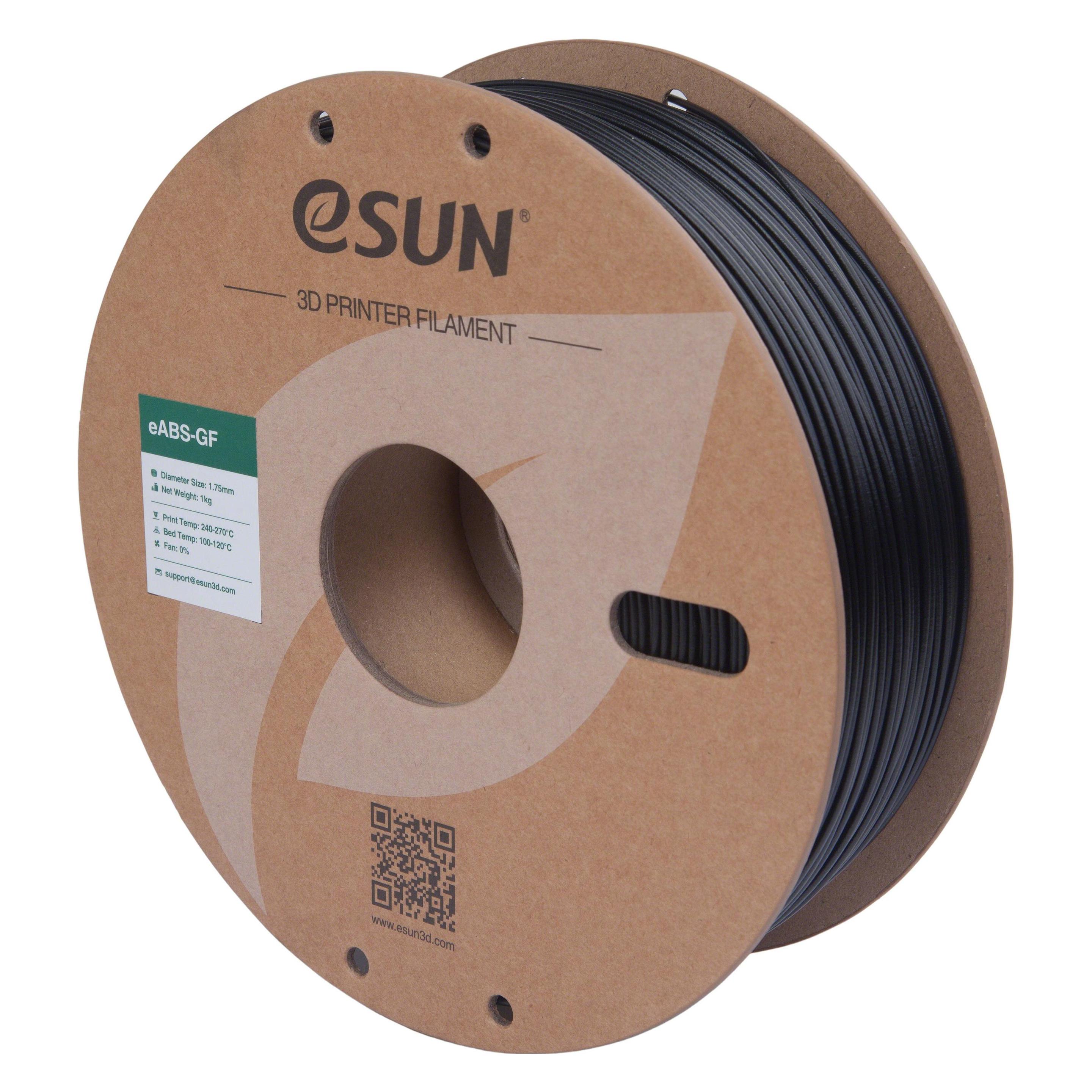eSUN EABS-GF 1,75mm BLACK 1kg (ABS, 1000 g, 1.75 mm) (EABS-GF-P175B1)