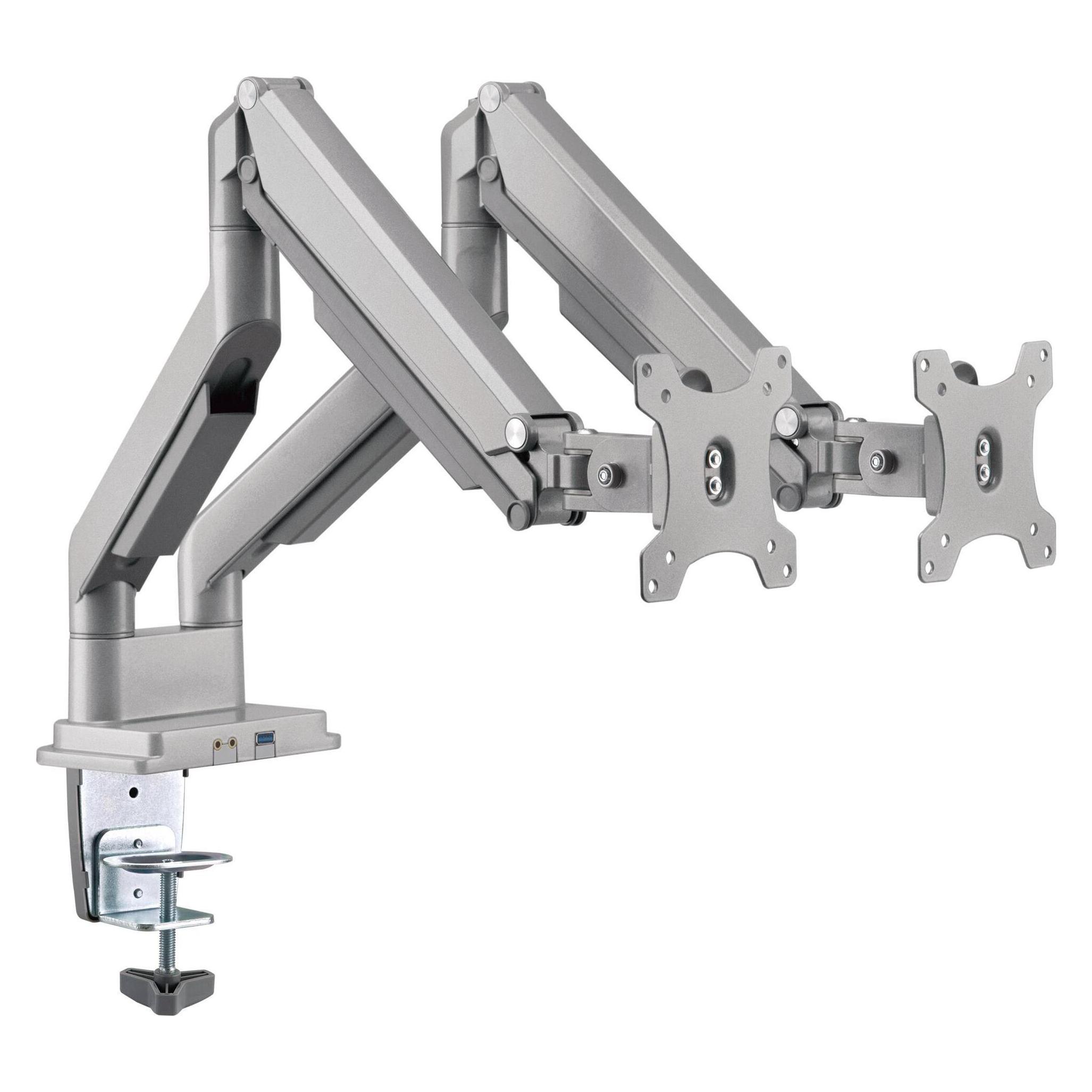 InLine Tischhalterung mit Lifter und USB/Audio (Tisch, 17", 9 kg) (23171S)