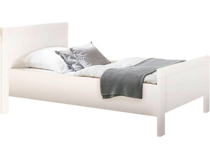 Bettgestell PRIESS Lindau , weiß, B:108cm H:94cm L:208cm, Betten, Bettgestell, auch für Motorrahmen geeignet
