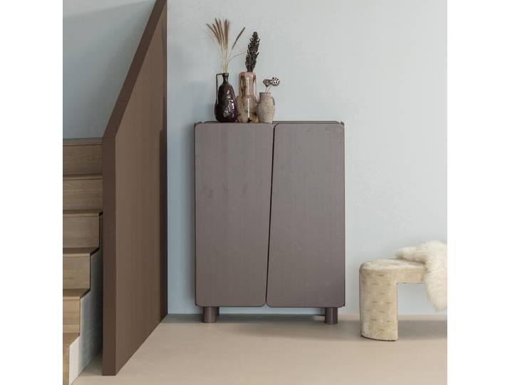 home24 Houten highboard 100 x 135 x 45cm bruin