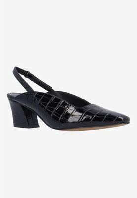 Women's Stasia Slingback Pump by J. Renee in Black (Size 6 M)