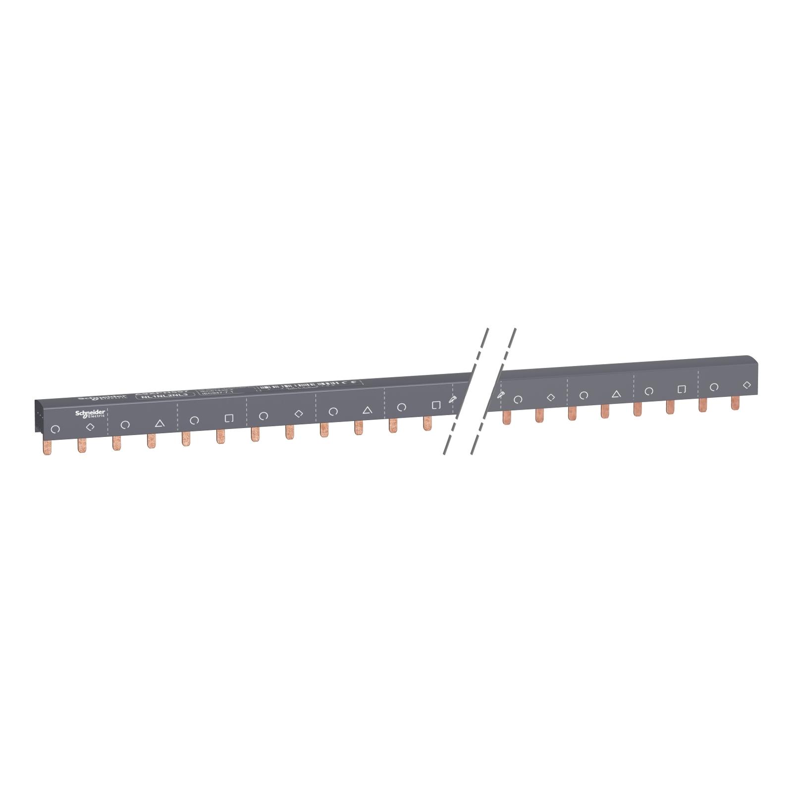Schneider Electric Acti9 Cutable Comb Busbar 3+N 57 Mod (A9XPH557)