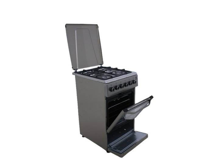 Gasline Backofen Gasline SHGE5060INX Standherd Elektrobackofen mit Gaskochfeld 50 cm