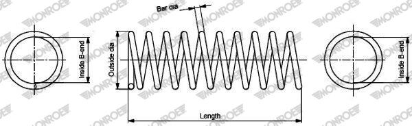1 Ressort De Suspension Monroe Sp2362