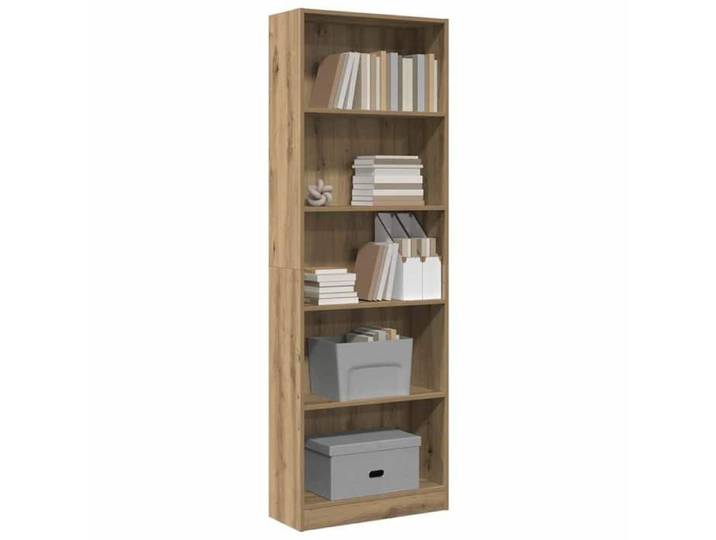 [93427]Bibliothèque - Étagère Haute moderne - MOBILIERCLASSIC - Chêne Artisian 60x24x176 cm Bois d'ingénierie Poids:21.5 Kg