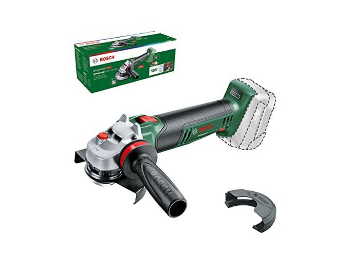 Meuleuse d’angle sans fil Bosch AdvancedGrind 18 V-80 (livré dans un carton sans batterie\, 18 V\, pour meuler\, ébarber\, tronçonner\, brosser et poncer différents matériaux)\, Vert
