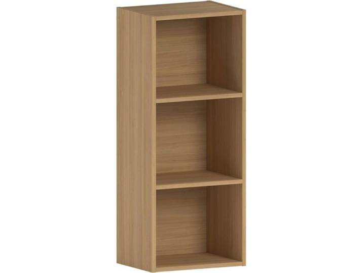 Bibliothèque - Vida Designs - Cube à 3 étages - Chêne
