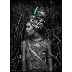 Poster IN THE BUSH BLUE (BH 70x100 cm) - bunt - BH 70x100 cm