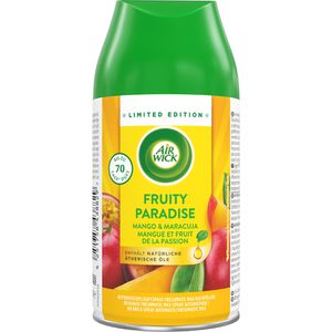 Airwick Raumduft Freshmatic Max, 250 ml, Nachfüller, ätherische Öle, Fruity Paradise, Mango & Maracuja