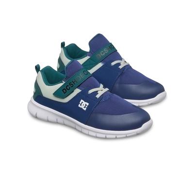 Sneaker DC SHOES "Heathrow Prestige Ev", Kinder, Gr. 11(28), grün (dc navy, grün), Obermaterial: Textil (Mmf), Futter: Textil, Laufsohle: EVA., Schuhe Sneaker