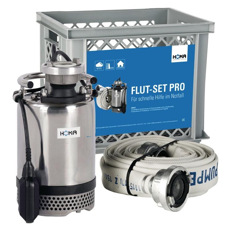 HOMA Pumpen Flut-Set PRO 15,5 m³/h 12m 670 W HOMA (Schmutzwasserpumpe) (9115001)